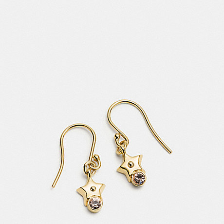 COACH STAR EARRING ON WIRE - GOLD - f56423