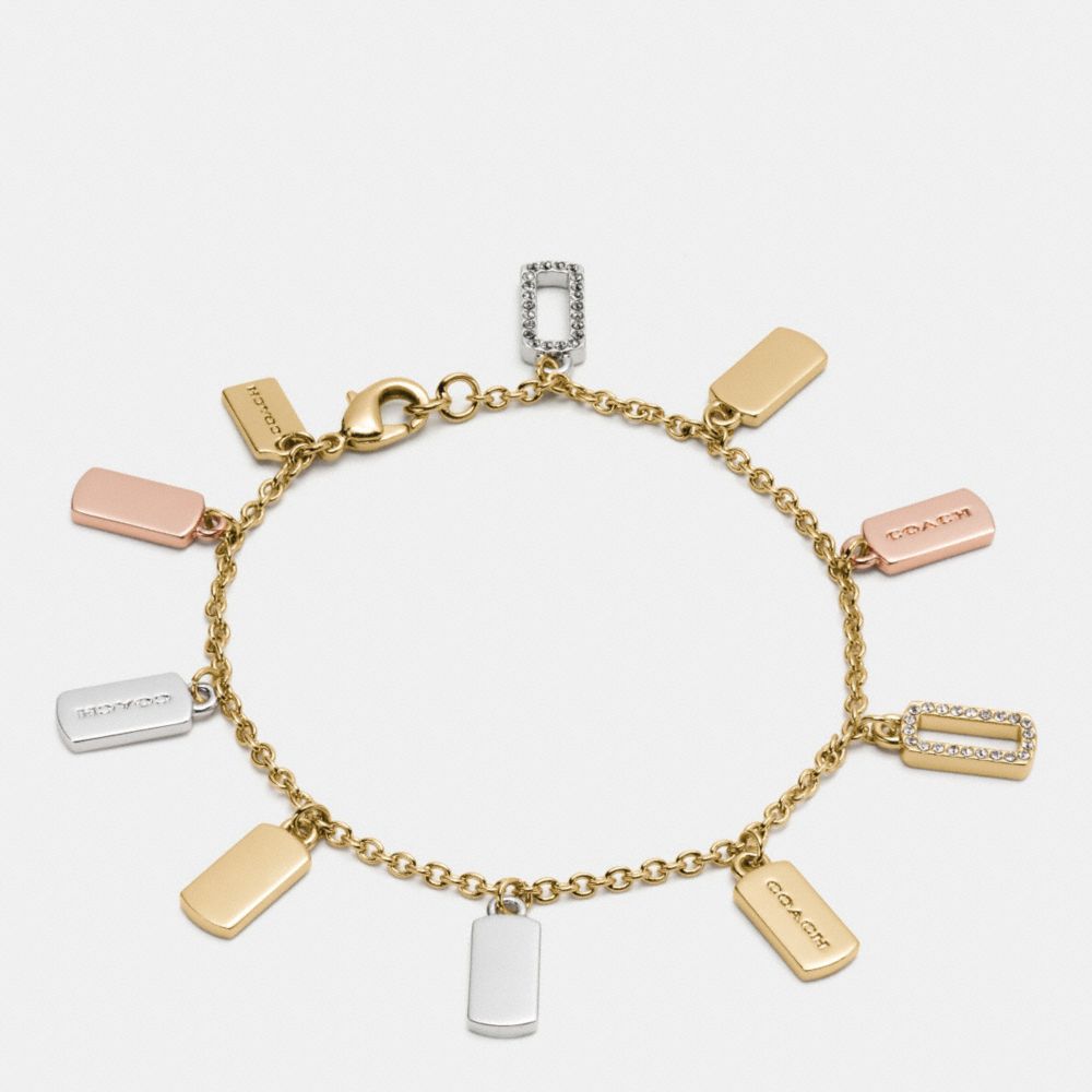 COACH F56434 - HANGTAG CHARM BRACELET GOLD/SILVER ROSEGOLD