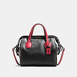 BADLANDS SATCHEL 25 WITH B-BOY PRAIRIE PATCHWORK - COACH f56630 - black multi/black copper