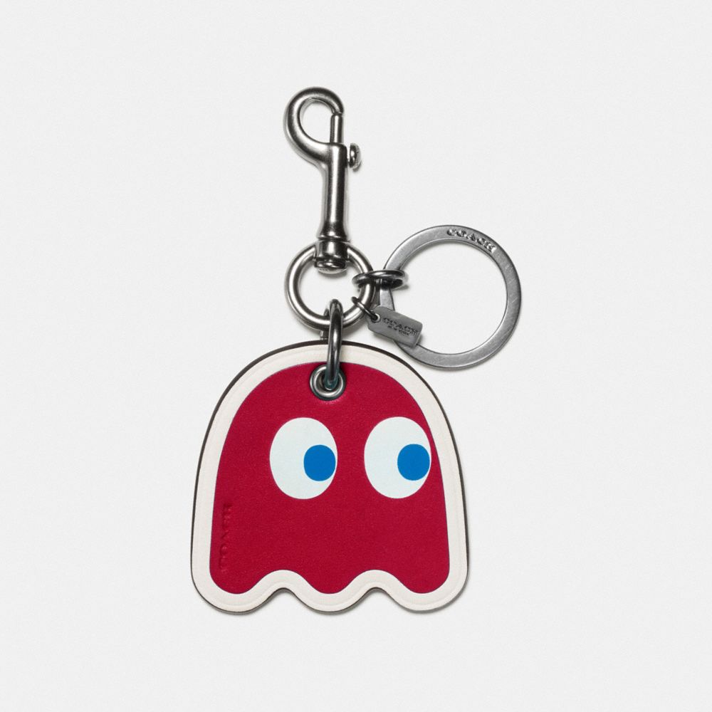 COACH GHOST BAG CHARM - BLACK/RED - F56752