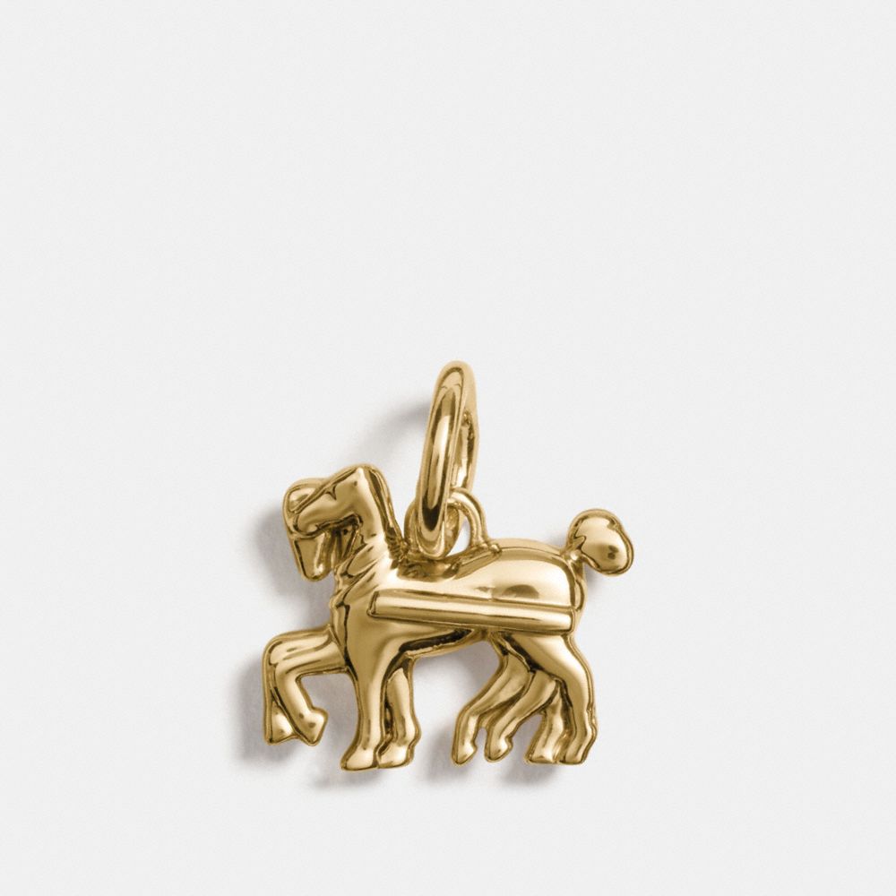 COACH HORSE CHARM - GOLD - F56767