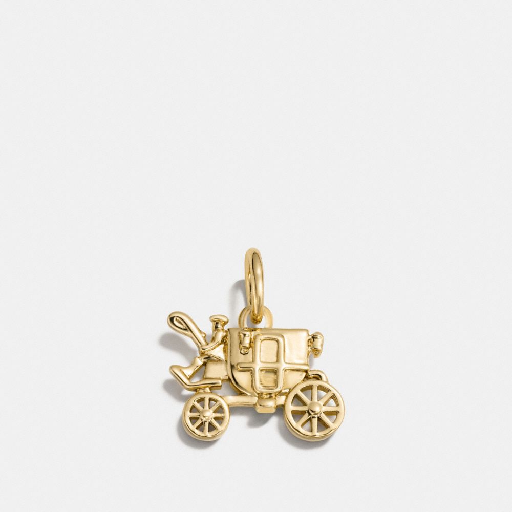 CARRIAGE CHARM - f56768 - GOLD
