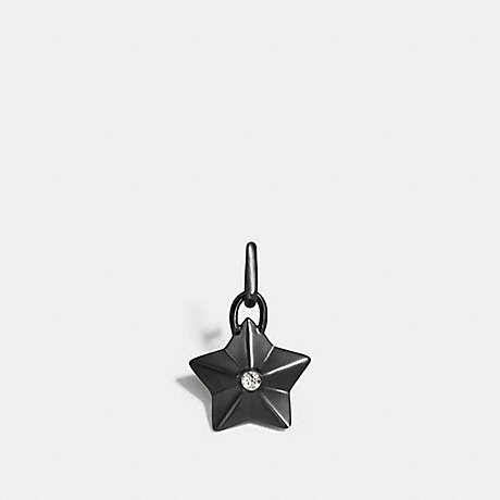 COACH FACETED STAR CHARM - BLACK - F56804