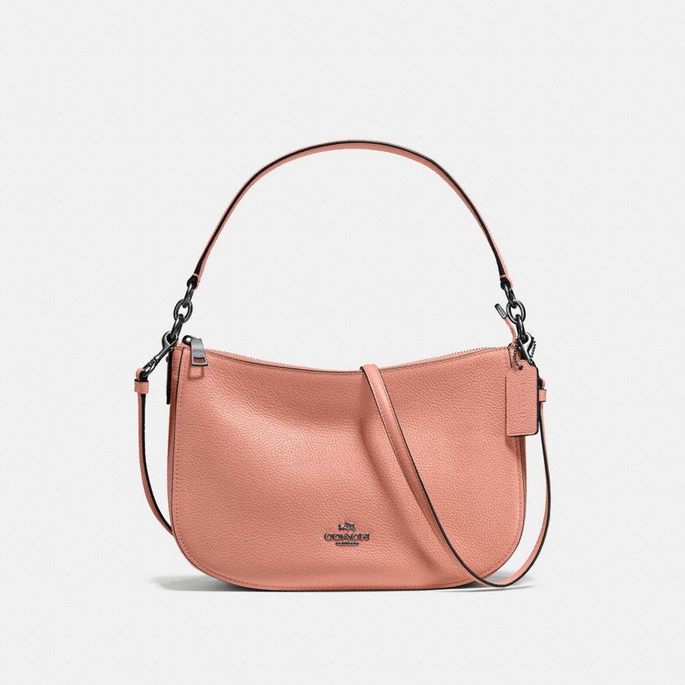 COACH CHELSEA CROSSBODY - DARK BLUSH/DARK GUNMETAL - F56819