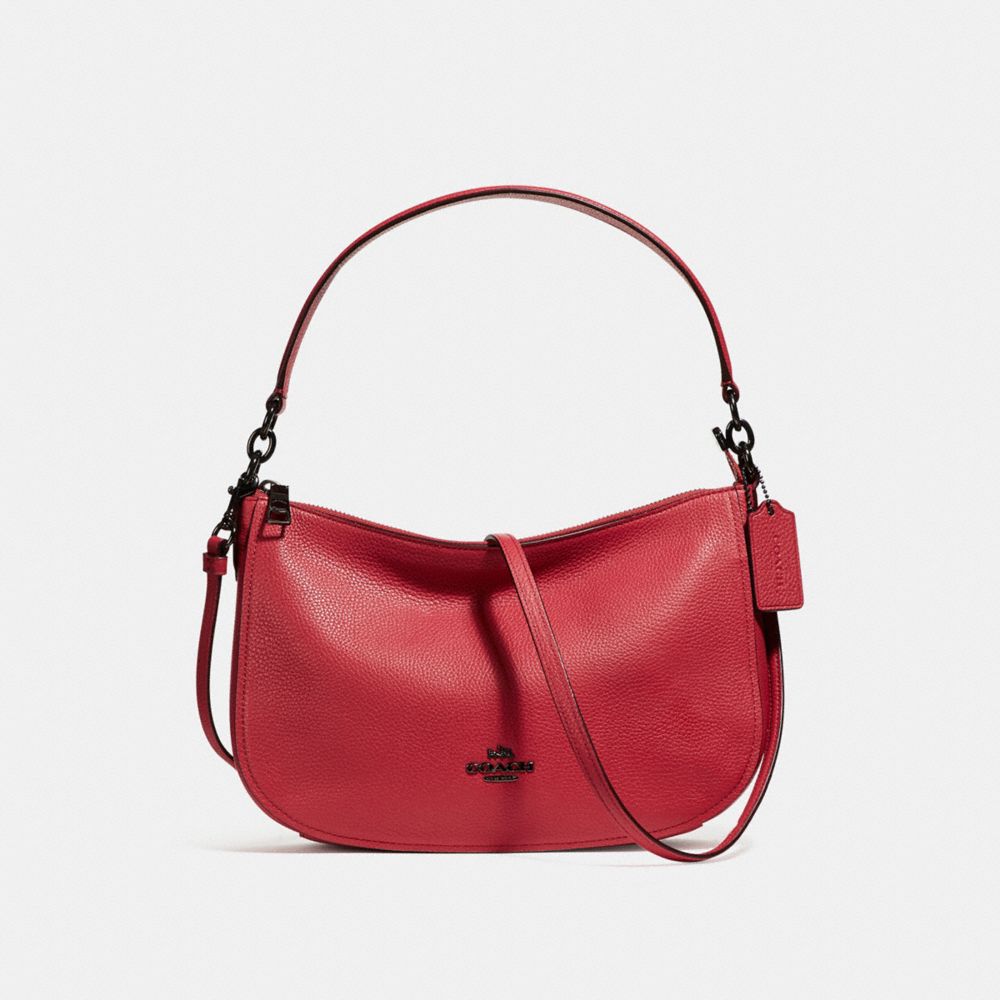 COACH CHELSEA CROSSBODY - WASHED RED/DARK GUNMETAL - F56819