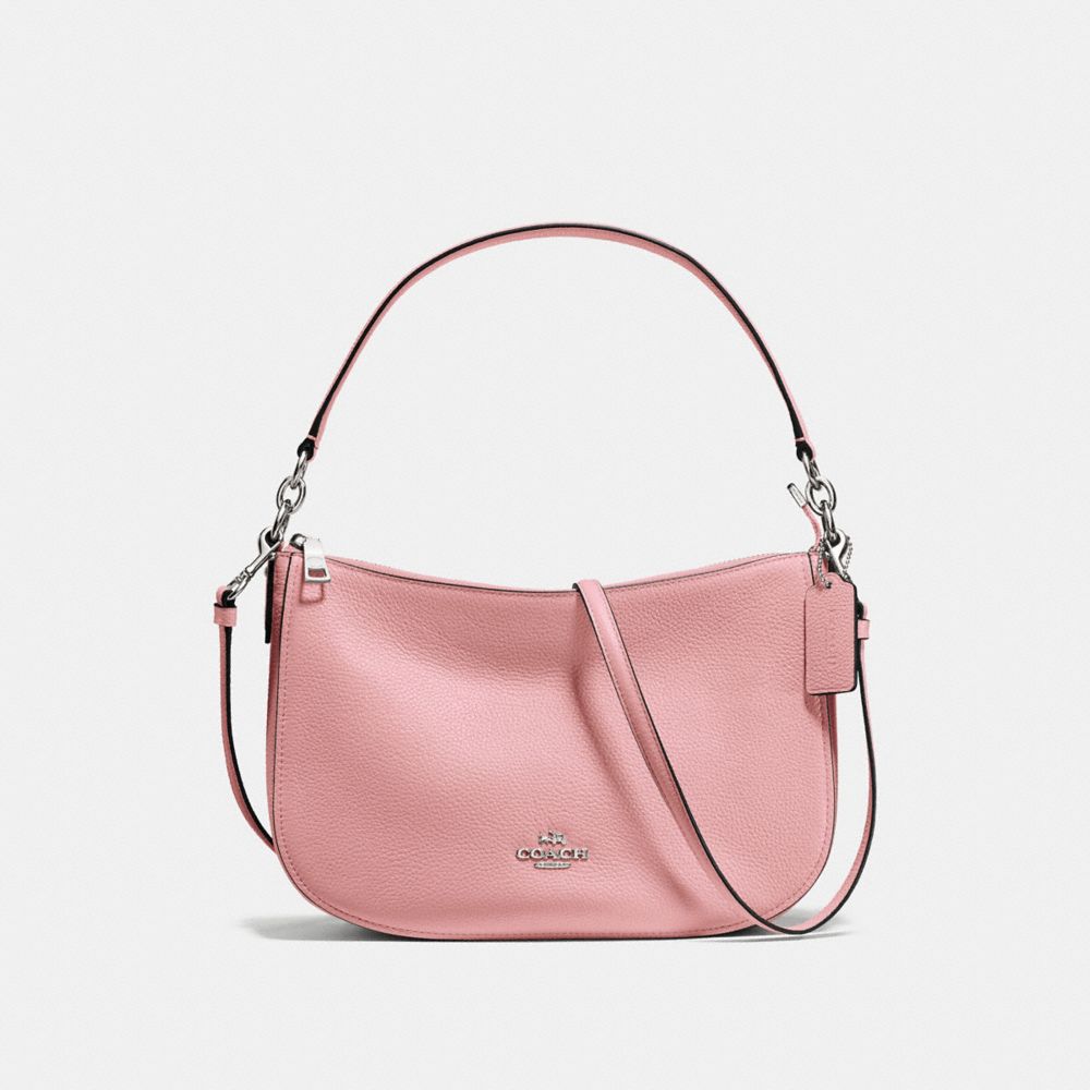 COACH F56819 CHELSEA CROSSBODY SILVER/PEONY