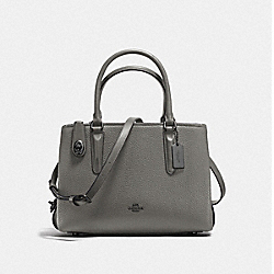 COACH F56839 Brooklyn Carryall 28 HEATHER GREY/DARK GUNMETAL