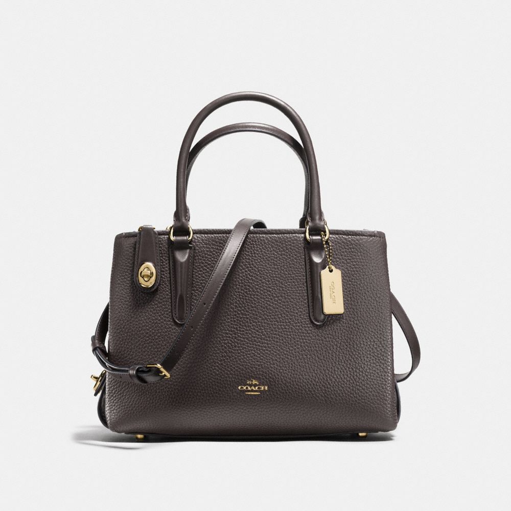 BROOKLYN CARRYALL 28 - CHESTNUT/STONE/LIGHT GOLD - COACH F56839