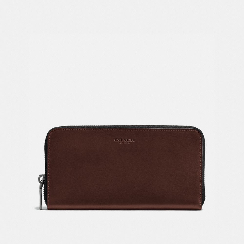 COACH F57098 - ACCORDION WALLET MAHOGANY