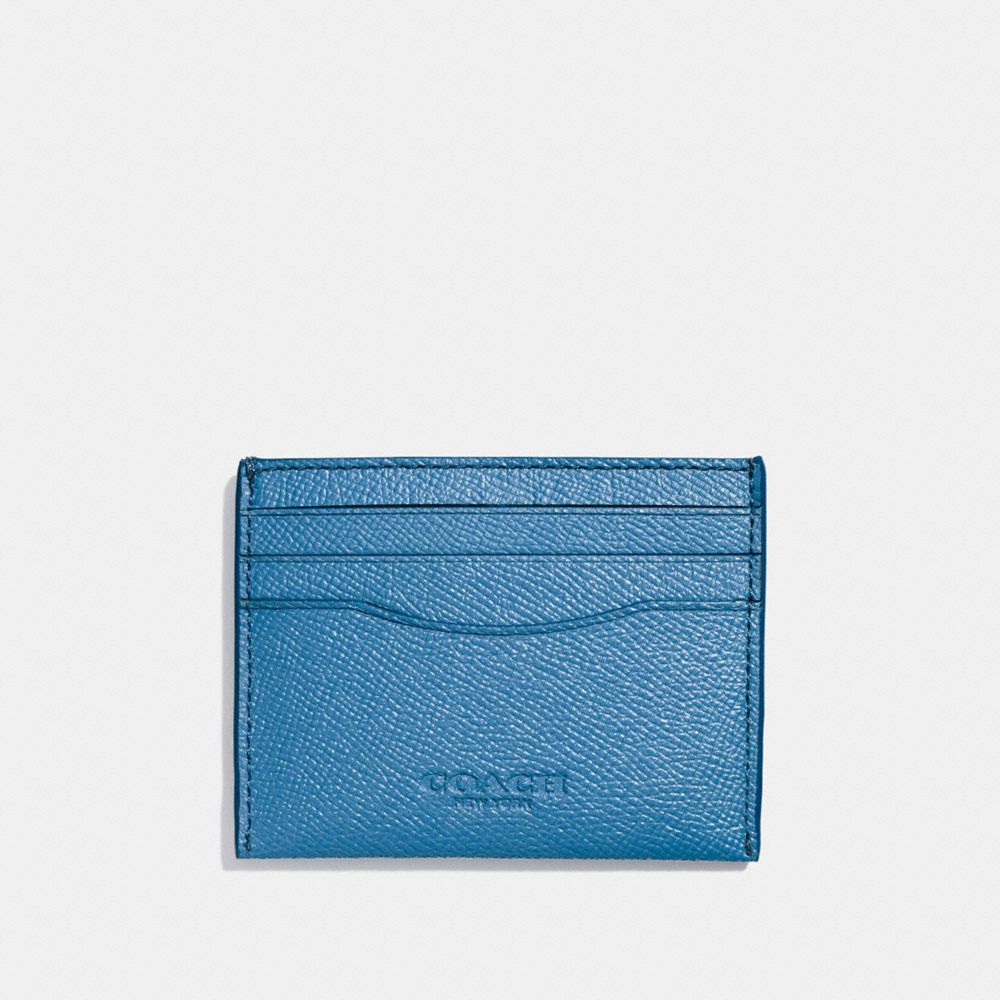 COACH F57102 CARD CASE BLUE-JAY