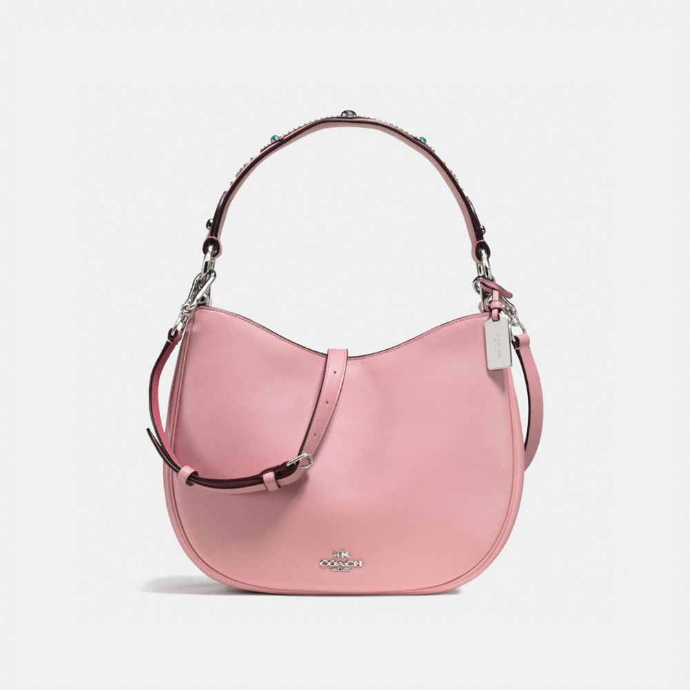 MAE CROSSBODY WITH WESTERN RIVETS - SILVER/PINK - COACH F57119