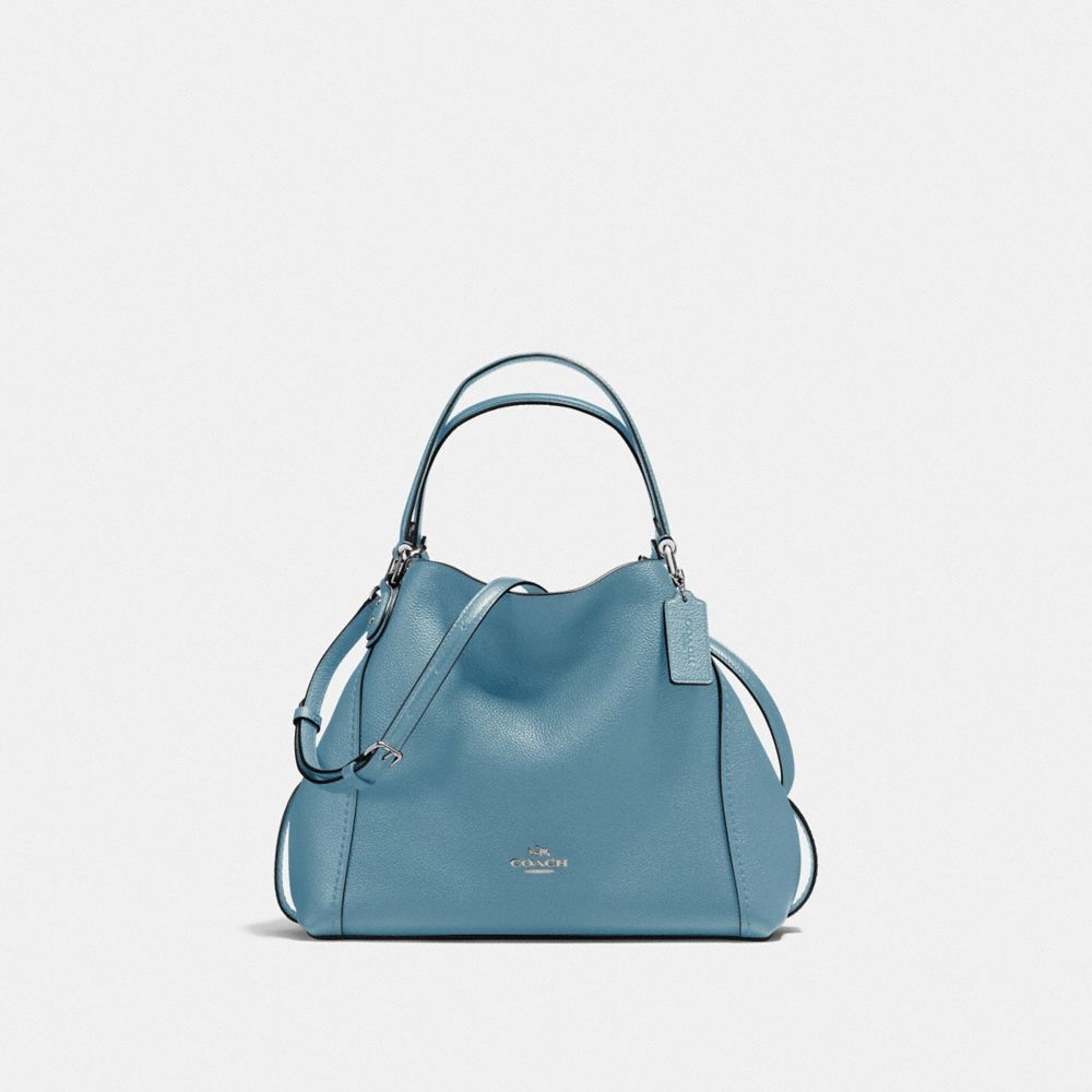 EDIE SHOULDER BAG 28 - SV/SLATE - COACH F57124