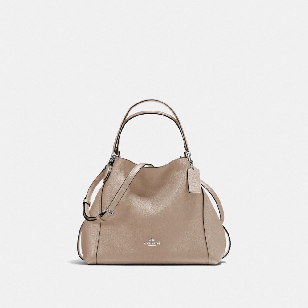 EDIE SHOULDER BAG 28 - SILVER/STONE - COACH F57124