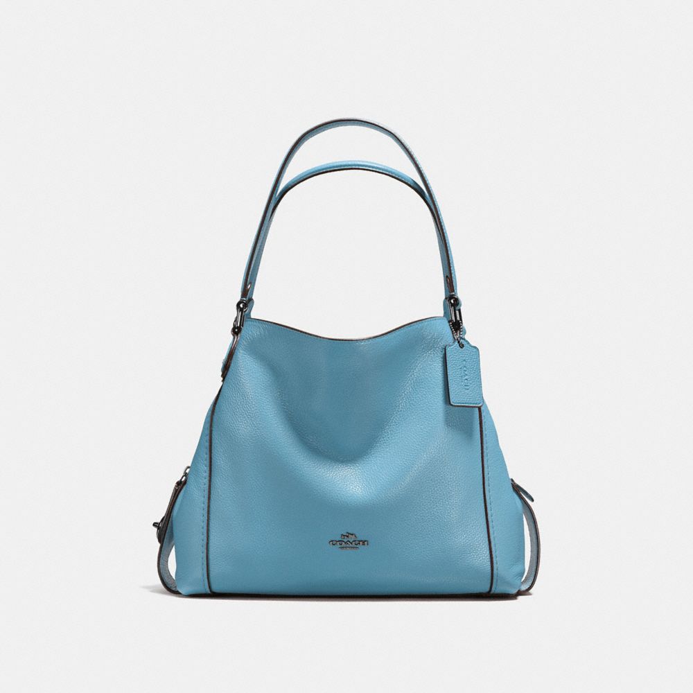 EDIE SHOULDER BAG 31 - CHAMBRAY/DARK GUNMETAL - COACH F57125