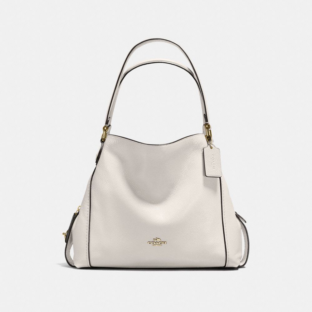 COACH F57125 EDIE SHOULDER BAG 31 CHALK/LIGHT-GOLD