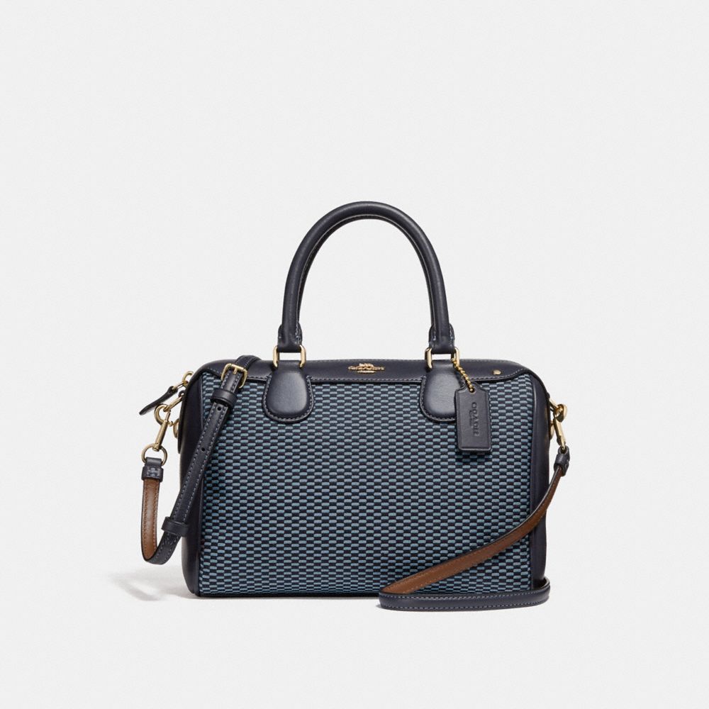 COACH F57242 - MINI BENNETT SATCHEL BLUE/MULTI/LIGHT GOLD