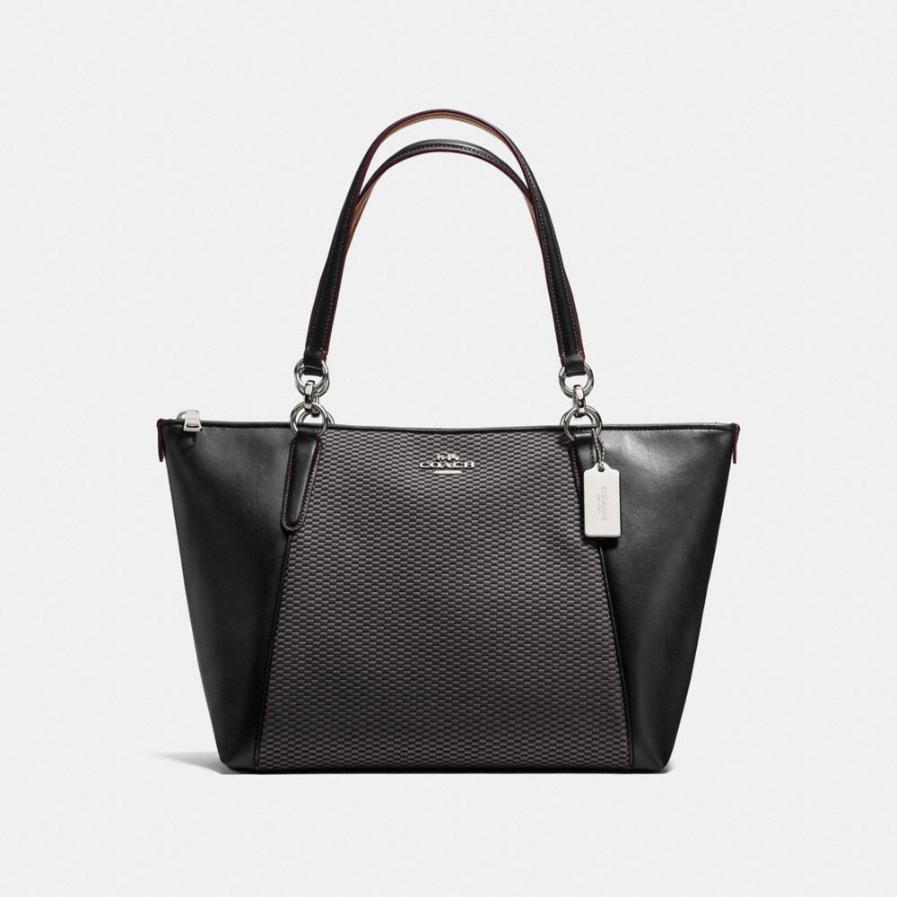 AVA TOTE IN LEGACY JACQUARD - SILVER/GREY/BLACK - COACH F57246