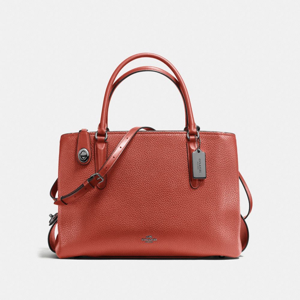 COACH F57276 - BROOKLYN CARRYALL 34 - TERRACOTTA/DARK GUNMETAL | COACH ...