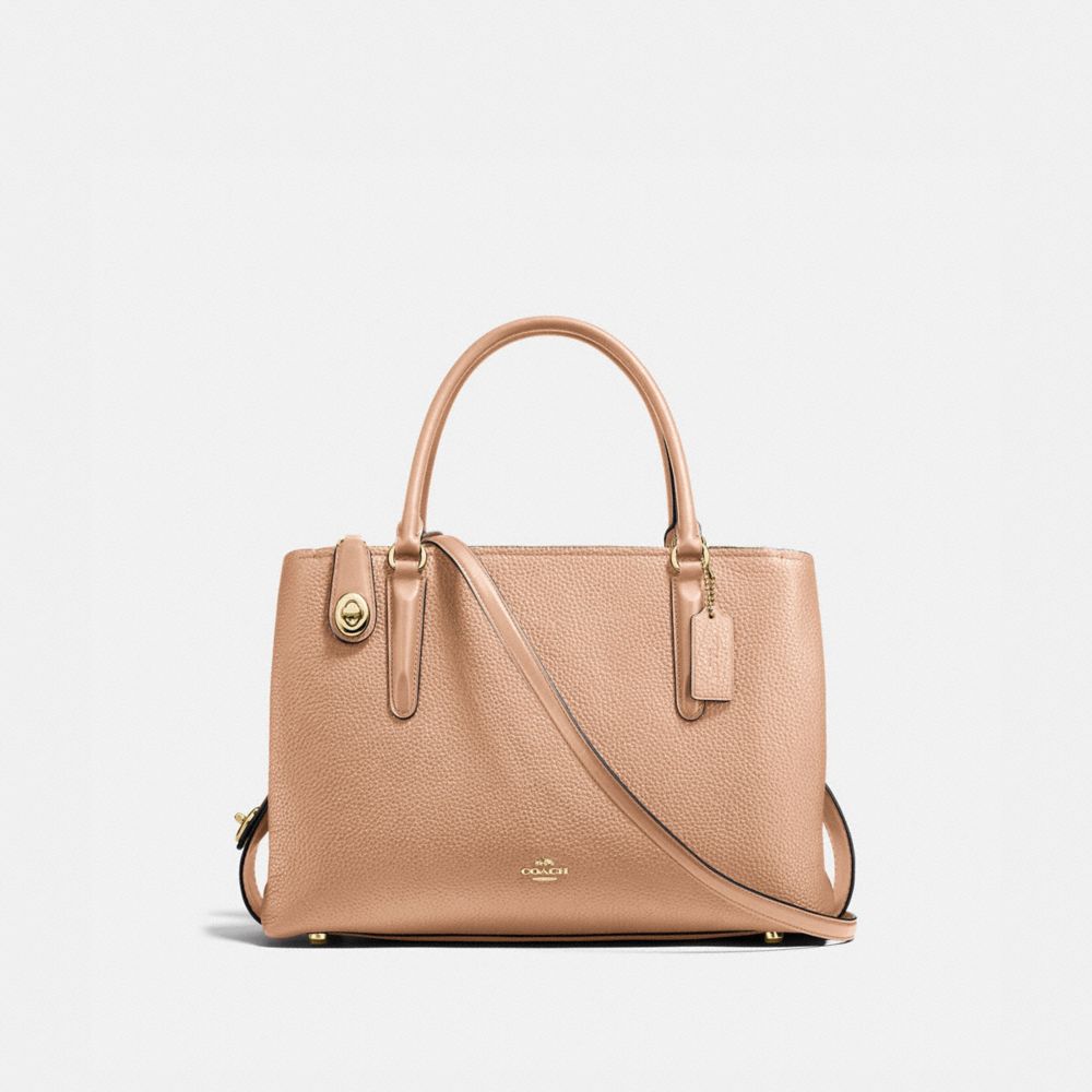 BROOKLYN CARRYALL 34 - COACH f57276 - BEECHWOOD/LIGHT GOLD