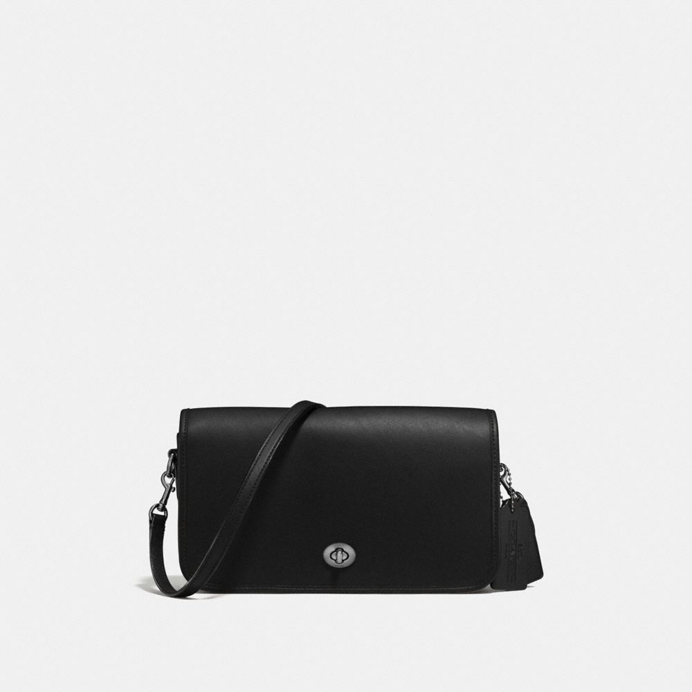 RILEY CROSSBODY - COACH f57325 - BLACK/DARK GUNMETAL