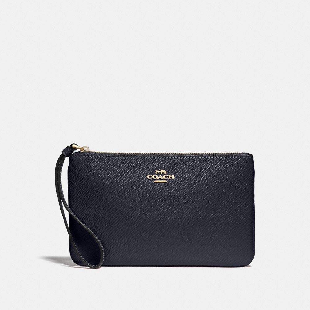 COACH F57465 - LARGE WRISTLET MIDNIGHT/GOLD