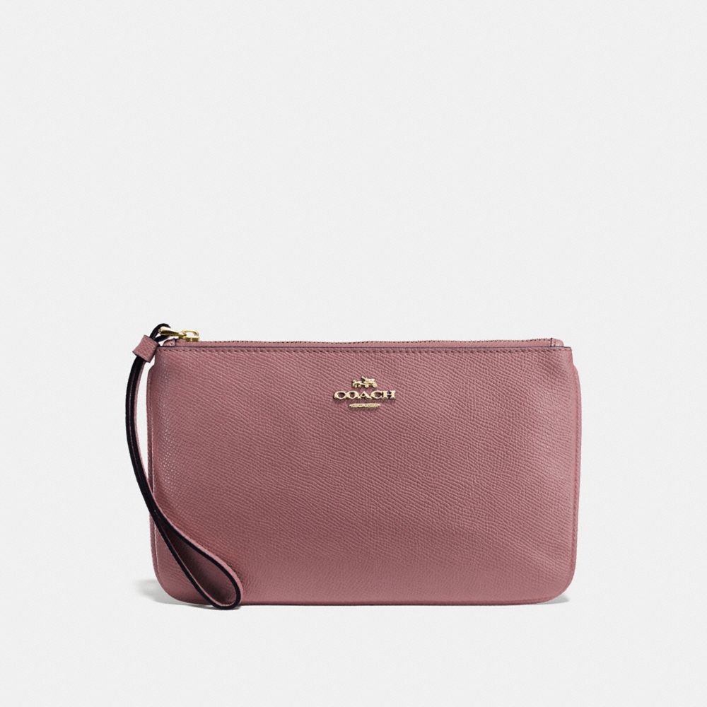 COACH F57465 LARGE WRISTLET VINTAGE-PINK/IMITATION-GOLD