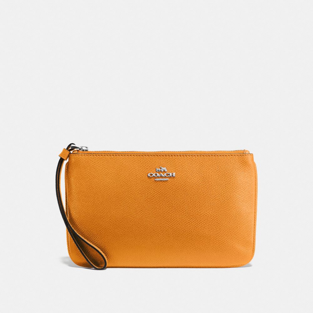 LARGE WRISTLET - f57465 - SILVER/TANGERINE