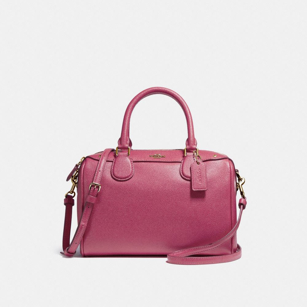 MINI BENNETT SATCHEL - f57521 - LIGHT GOLD/ROUGE