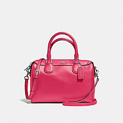 MINI BENNETT SATCHEL - COACH f57521 - SILVER/MAGENTA