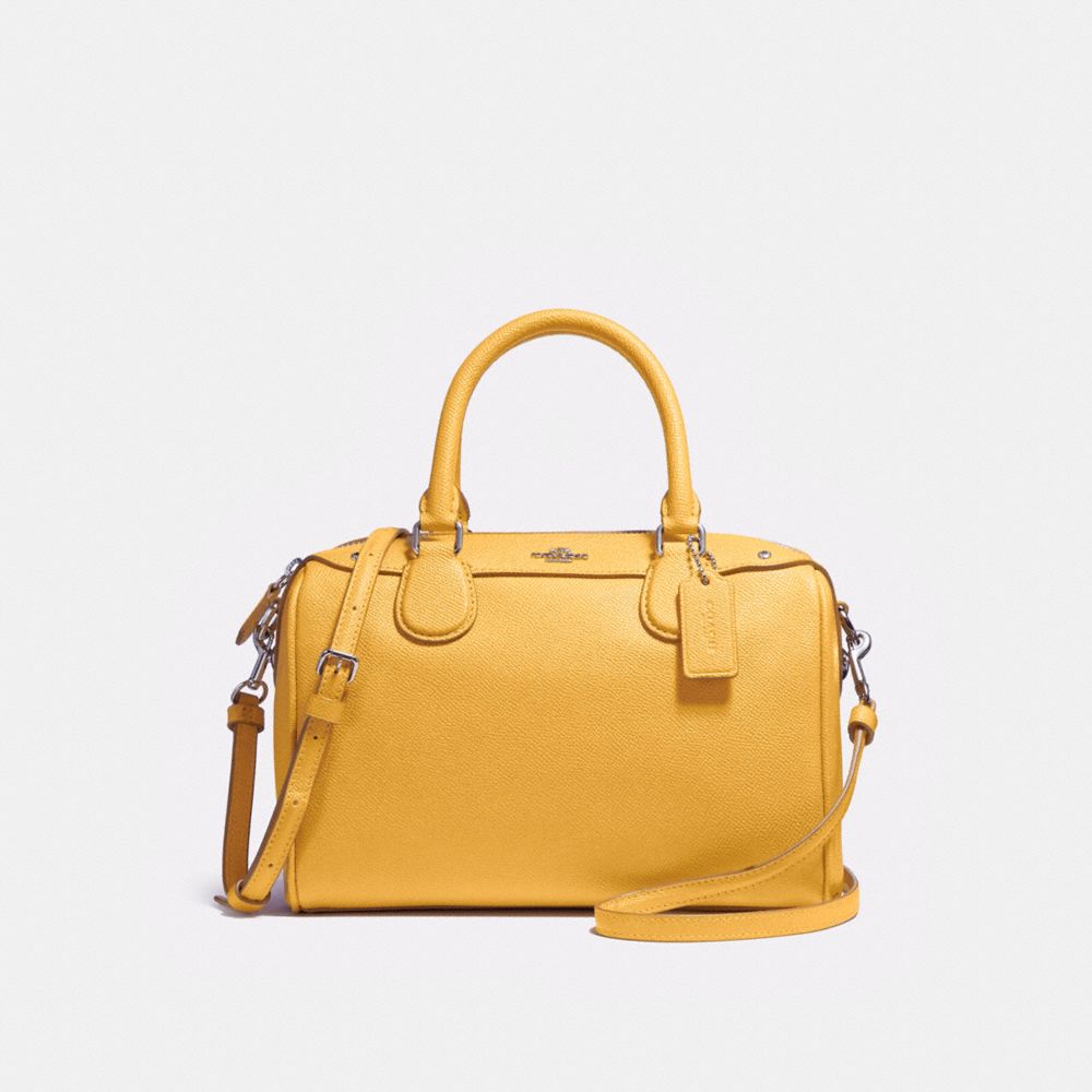 COACH F57521 MINI BENNETT SATCHEL SILVER/MUSTARD-2