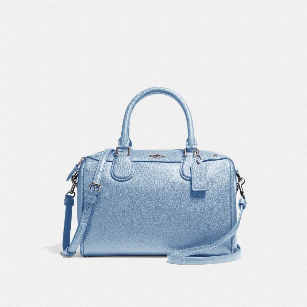 MINI BENNETT SATCHEL - SILVER/POOL - COACH F57521