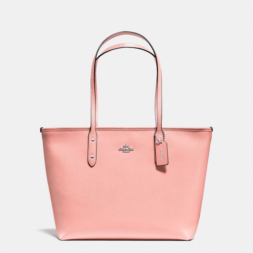 coach crossgrain city zip tote