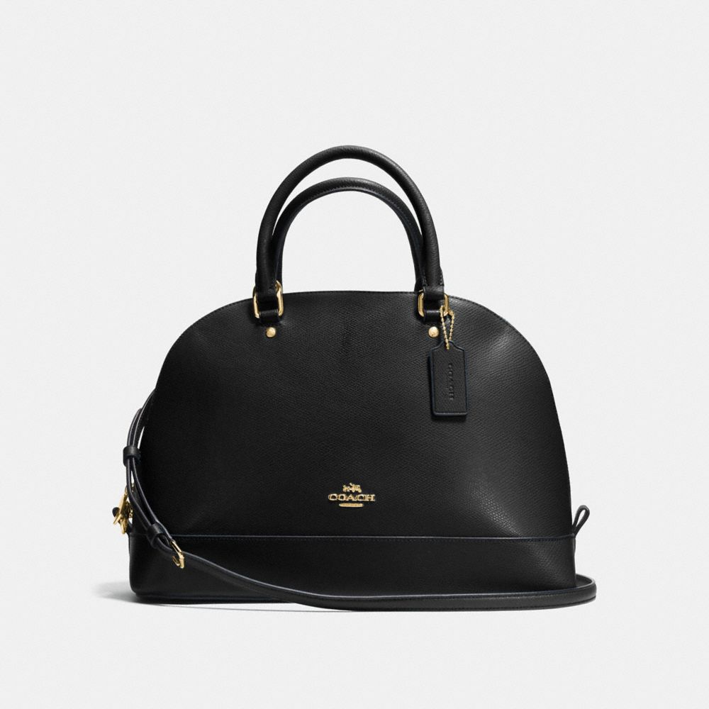 SIERRA SATCHEL - f57524 - BLACK/IMITATION GOLD