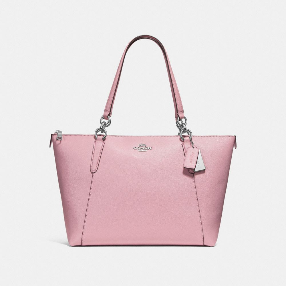 AVA TOTE - F57526 - CARNATION/SILVER