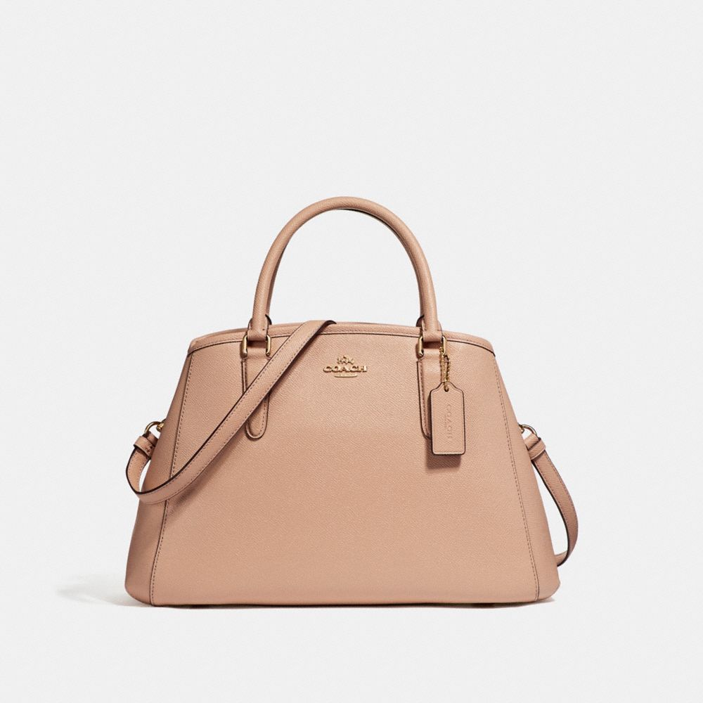 COACH SMALL MARGOT CARRYALL - LIGHT GOLD/NUDE PINK - F57527