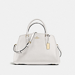 SMALL MARGOT CARRYALL IN CROSSGRAIN LEATHER - COACH f57527 - IMITATION GOLD/CHALK