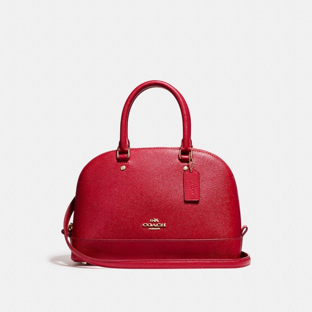 COACH F57555 - MINI SIERRA SATCHEL LIGHT GOLD/TRUE RED