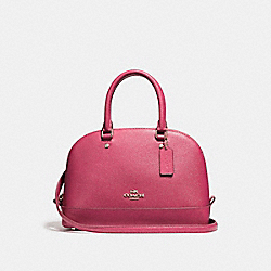 COACH MINI SIERRA SATCHEL - SILVER/MAGENTA - F57555