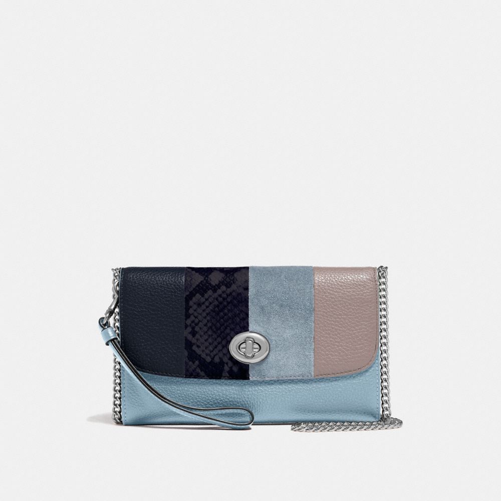 CHAIN CROSSBODY - CORNFLOWER MULTI/SILVER - COACH F57556