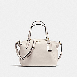MINI KELSEY SATCHEL IN PEBBLE LEATHER - COACH f57563 - IMITATION GOLD/CHALK