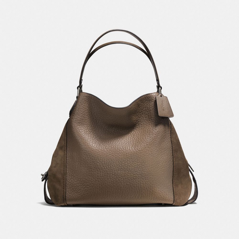 COACH F57647 - EDIE SHOULDER BAG 42 - FATIGUE/DARK GUNMETAL | COACH ...