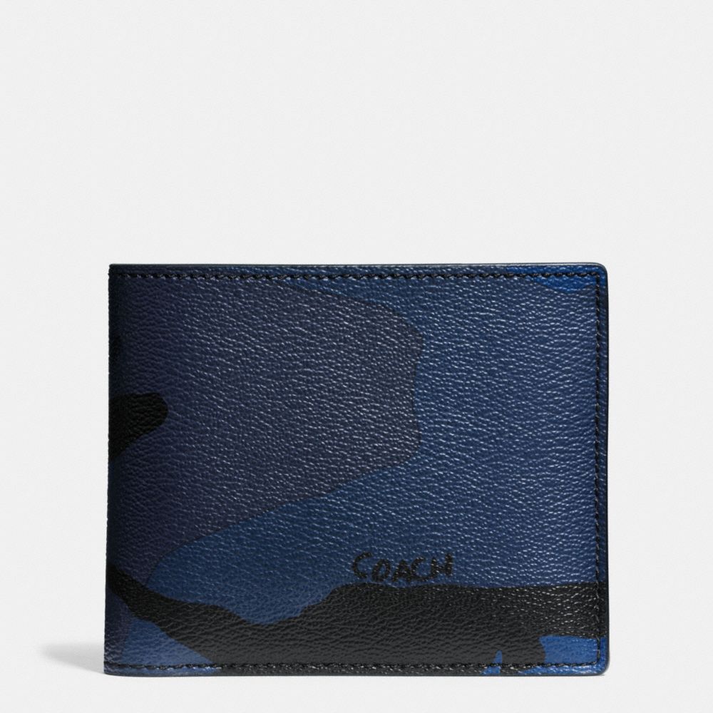 COACH F57655 3-in-1 Wallet In Indigo Camo INDIGO CAMO