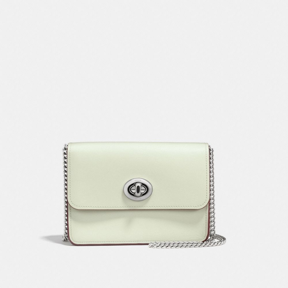 COACH F57714 Bowery Crossbody SILVER/PALE GREEN