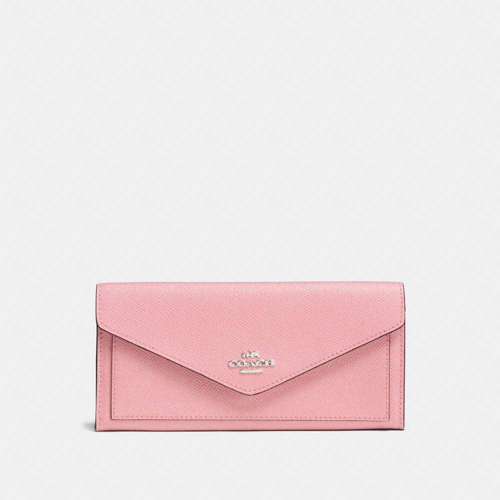 SOFT WALLET - PEONY/SILVER - COACH F57715