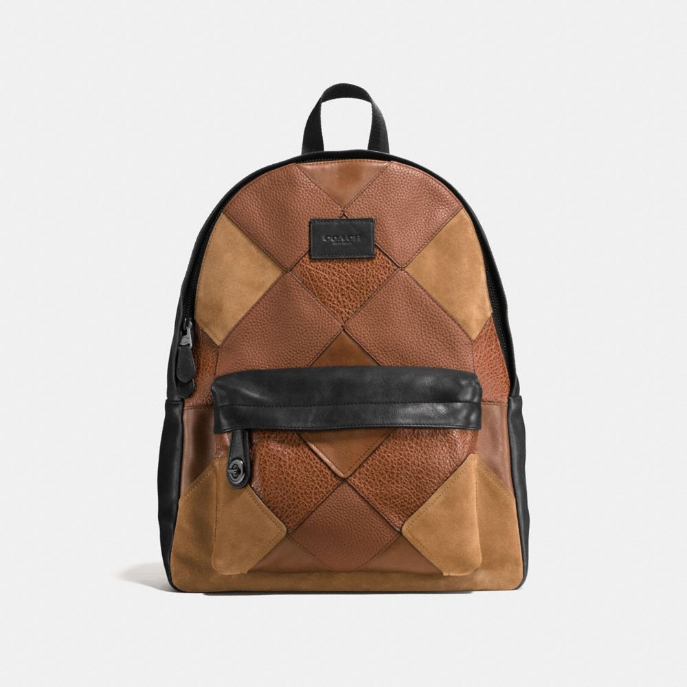 COACH F57758 CAMPUS BACKPACK DARK-SADDLE-MULTI/BLACK-ANTIQUE-NICKEL