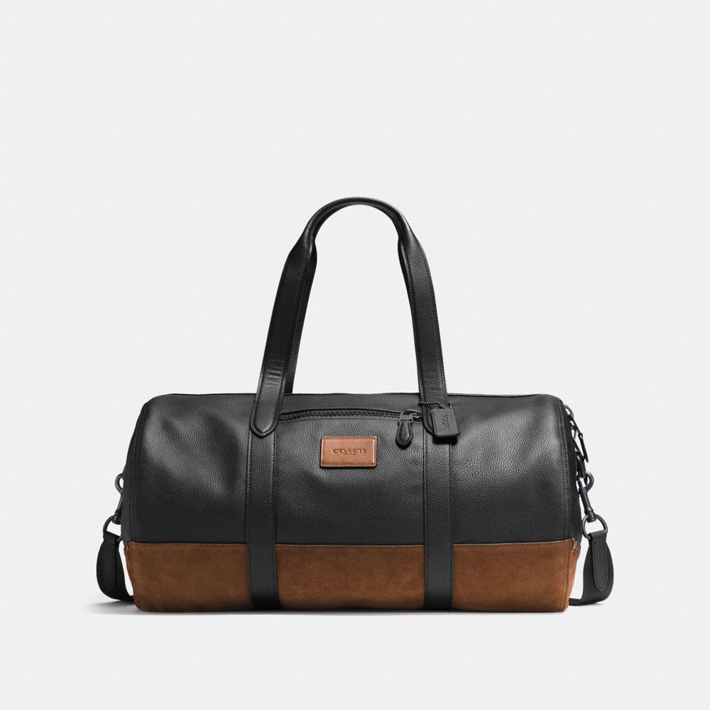 RIP AND REPAIR METROPOLITAN SOFT GYM BAG - BLACK/MAHOGANY/BLACK - COACH F57767