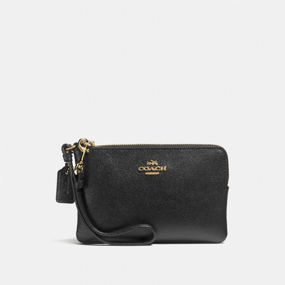 COACH F57768 SMALL WRISTLET BLACK/LIGHT-GOLD