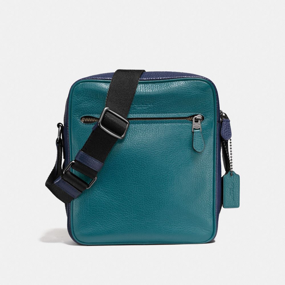 METROPOLITAN FLIGHT BAG IN COLORBLOCK - MIDNIGHT/MINERAL/BLACK ANTIQUE NICKEL - COACH F57771