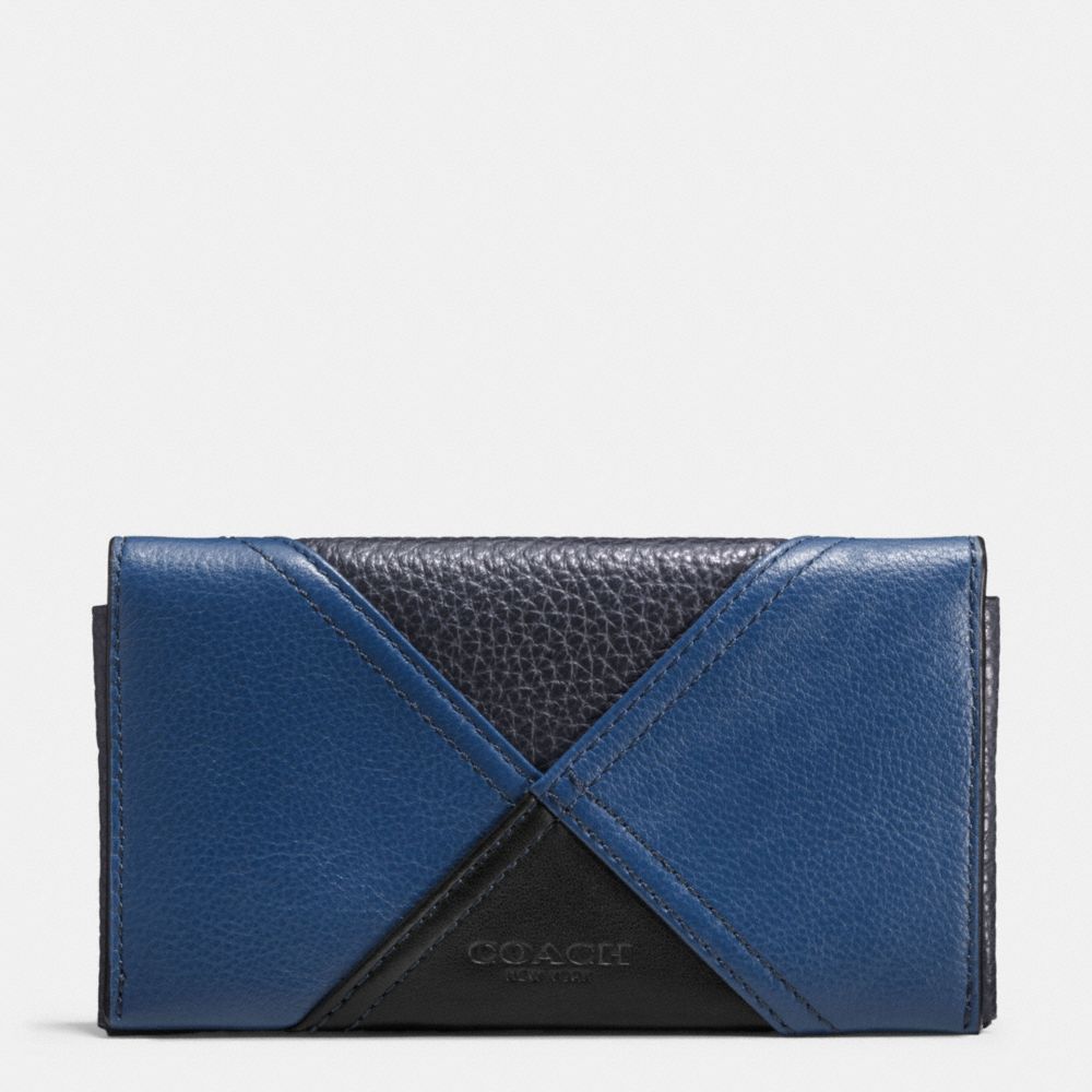 COACH F57793 - UNIVERSAL PHONE CASE IN PATCHWORK LEATHER INDIGO