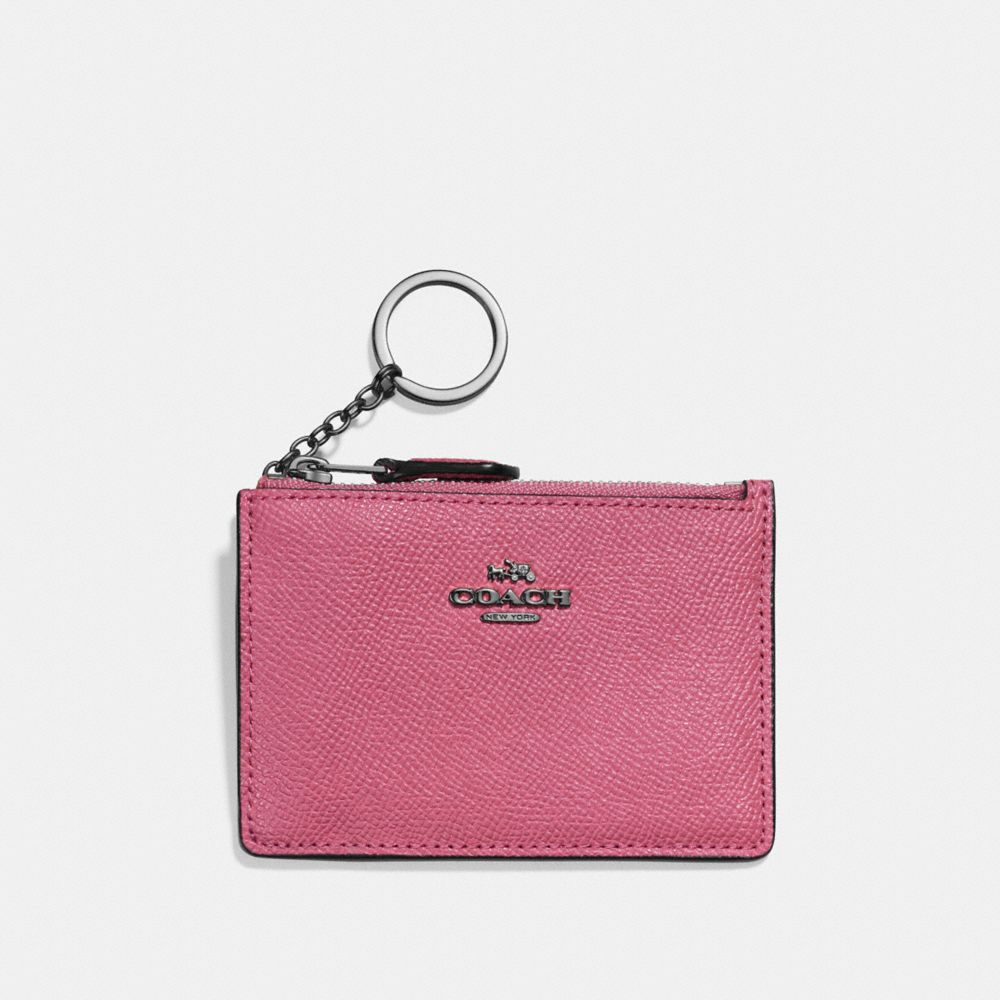 MINI SKINNY ID CASE - DK/ROUGE - COACH F57841